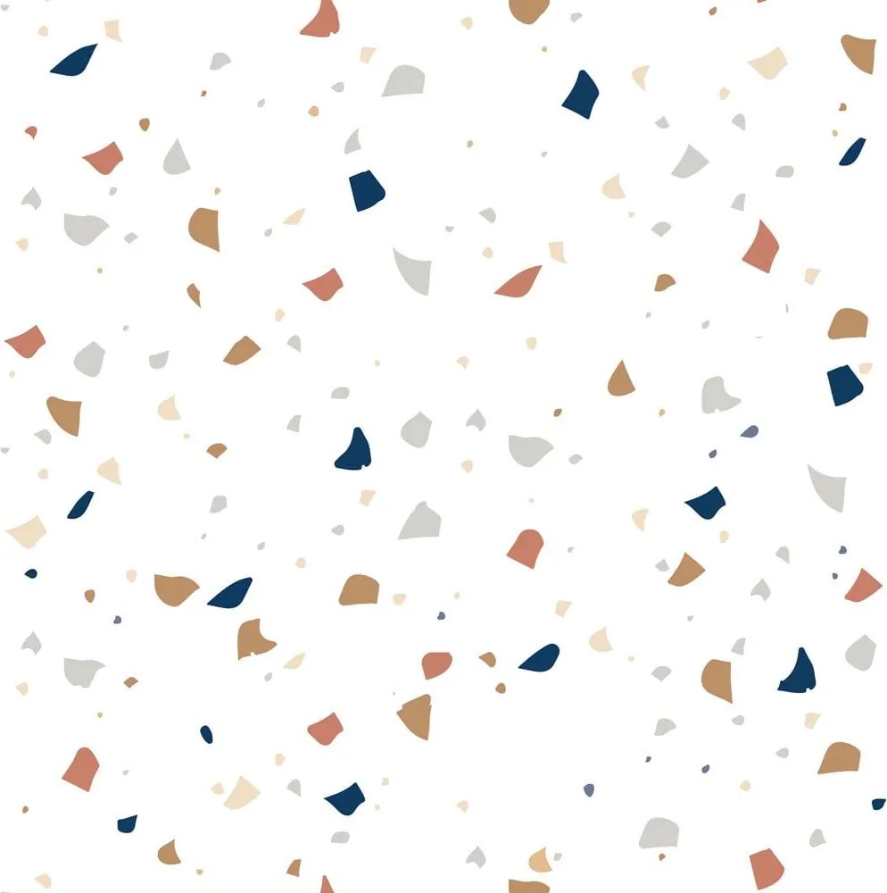 Tapeta terazzo biela 280x50cm