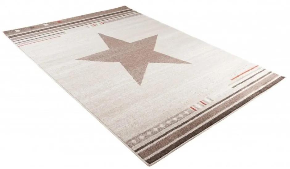 Kusový koberec Hviezda krémový 2 160x220cm