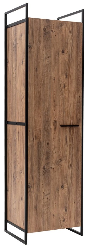 Šatníková skriňa Dynamic 64 cm borovica Atlantic/čierna