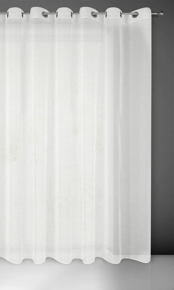 ZÁCLONA NA KRÚŽKOCH REBECCA 350X250 CM KRÉMOVÁ