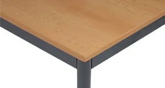 Jedálenský stôl, 1200 x 800 mm, tmavo sivá podnož, buk