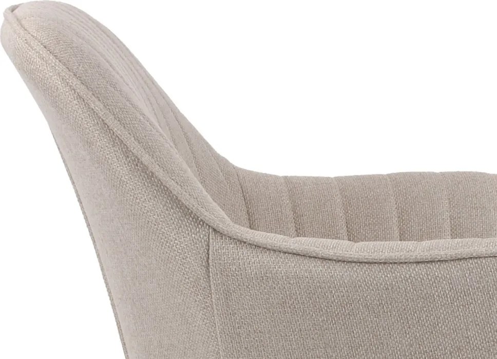 Jedálenská stolička Chrissy, béžová tkanina