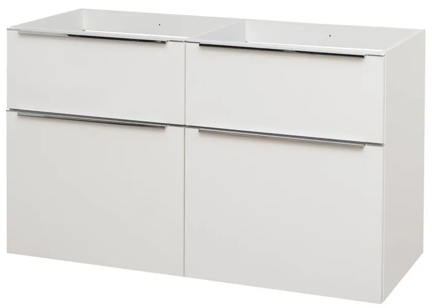 Mereo Mereo, Mailo, kúpeľňová skrinka 121 cm, chrómové madlo, MER-CN513S