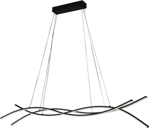 LED Stmievateľný luster na lanku LED/80W/230V 3000-6500K + diaľkové ovládanie