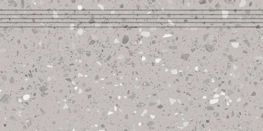 Schodovka Rako Porfido sivá 30x60 cm mat / lesk DCPSE811.1