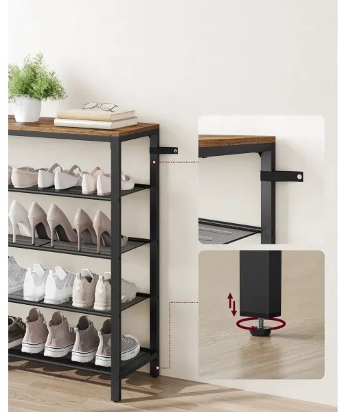 Topánkovnica DAVOR hnedá/čierna