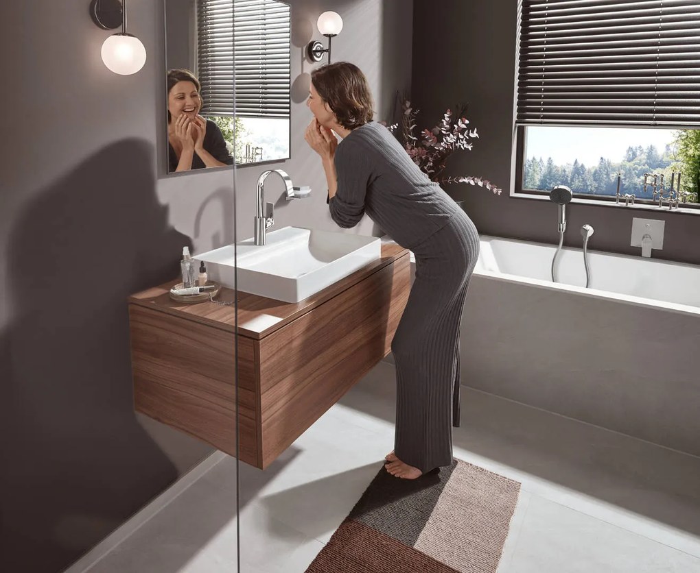 Hansgrohe Vivenis, vaňová batéria pod omietku, 2 výstupy, chrómová, HAN-75415000