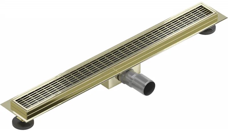 Mexen Flat M33 nerezový sprchový žľab 70 cm, zlatá, 1533070-15