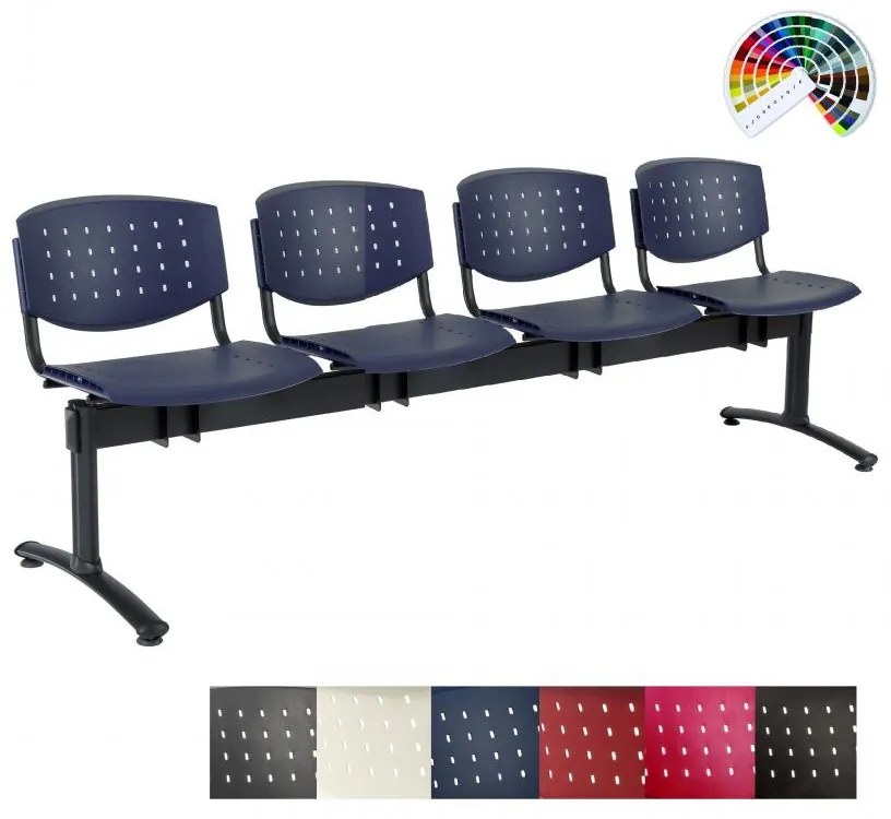 ANTARES ALBA Štvormiestna lavica multised 1124 LAYER plastová