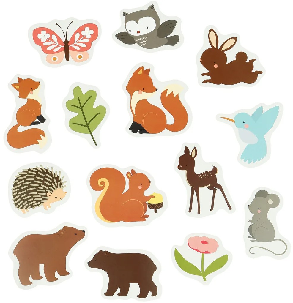 A Little Lovely Company - penové hračky do vane - kamaráti z lesa