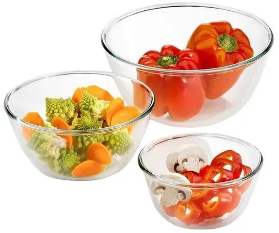 Simax Sada sklenených mís SIMAX, 3 ks