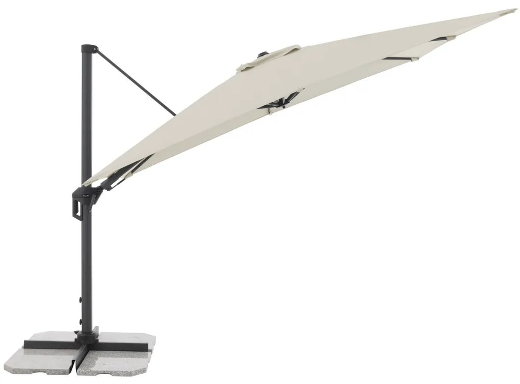 Doppler ACTIVE 310  x 210 cm - moderný slnečník s bočnou nohou prírodná (slonovinová kost - kód farby 820)