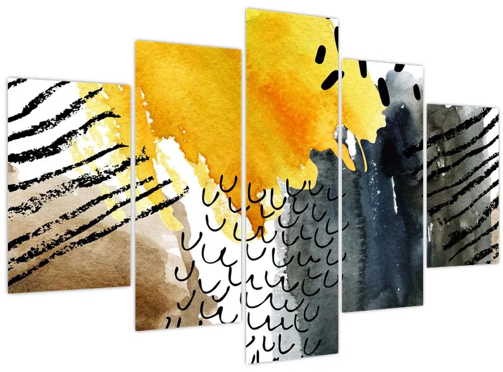 Obraz - Abstraktný akvarel (150x105 cm)