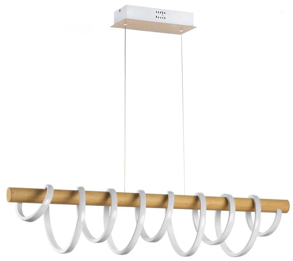 ONLI - LED Luster na lanku NILO LED/70W/230V 4000K hnedá/biela