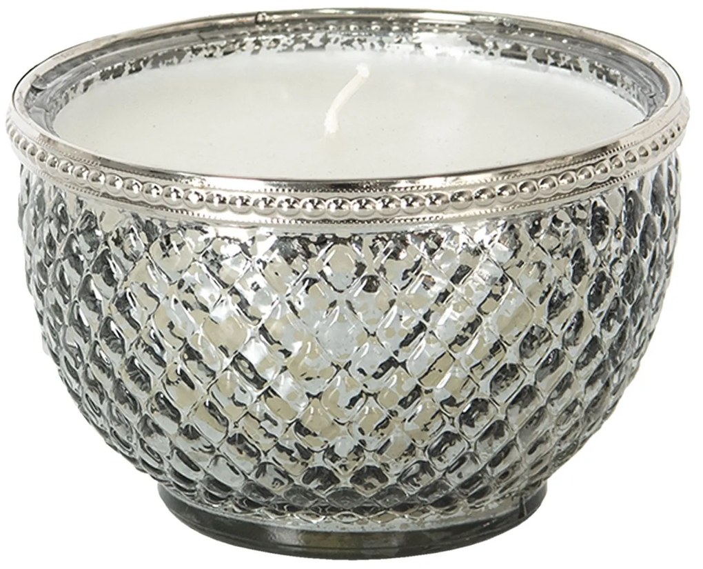 Sklenený svietnik so sviečkou Paul - ∅ 6 * 6 cm