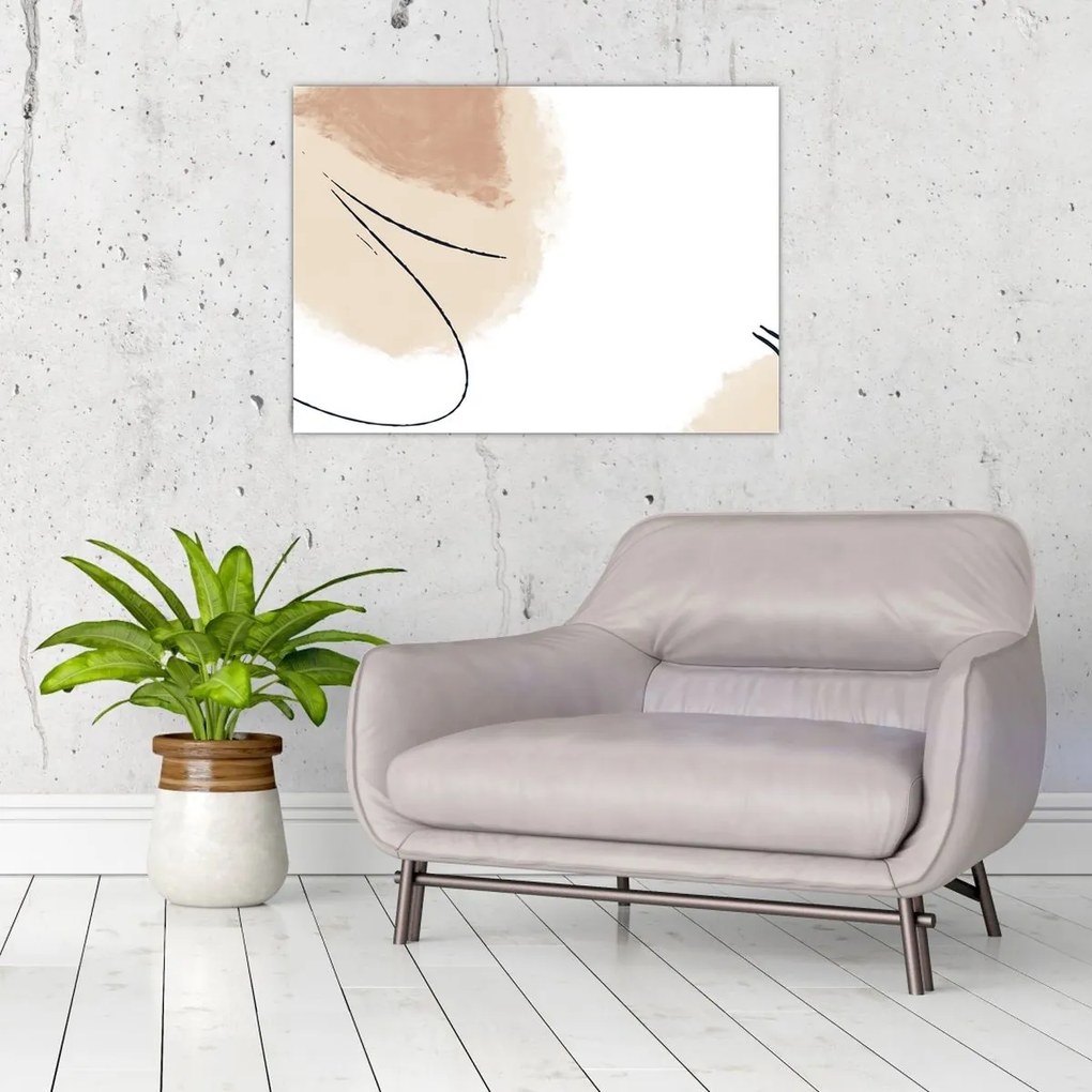 Obraz - Biela abstrakcia (70x50 cm)