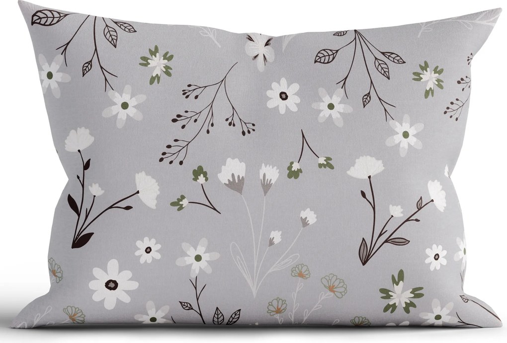 Bavlnená obliečka na vankúš Renforcé 50 × 70 cm - Vanessa šedá