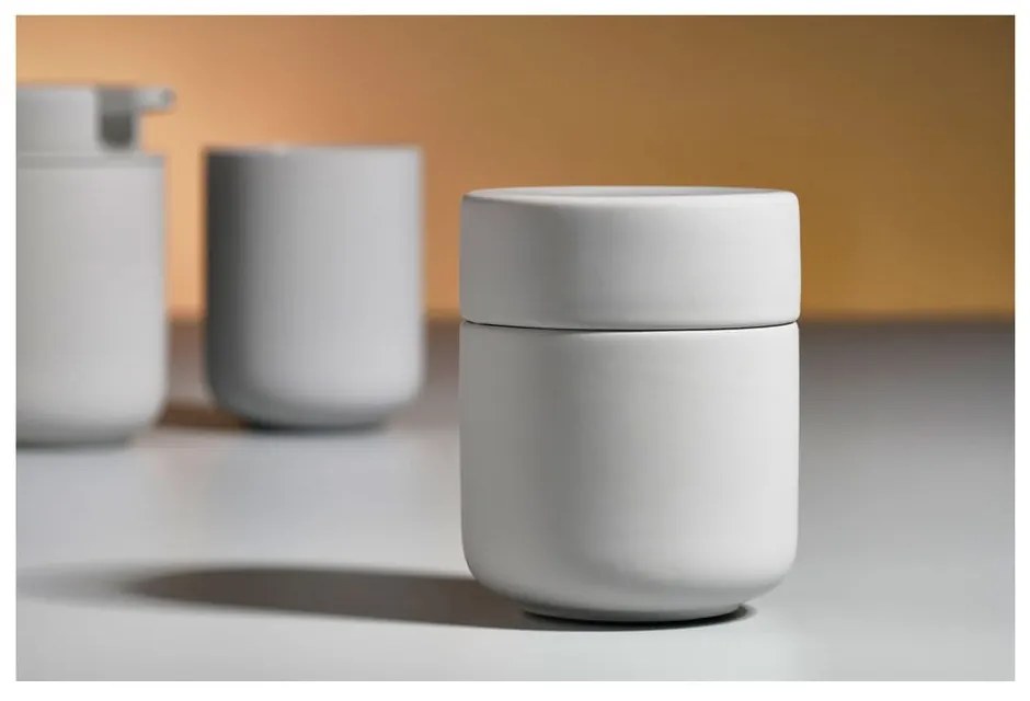 Svetlosivá kameninová dóza s vekom Zone UME