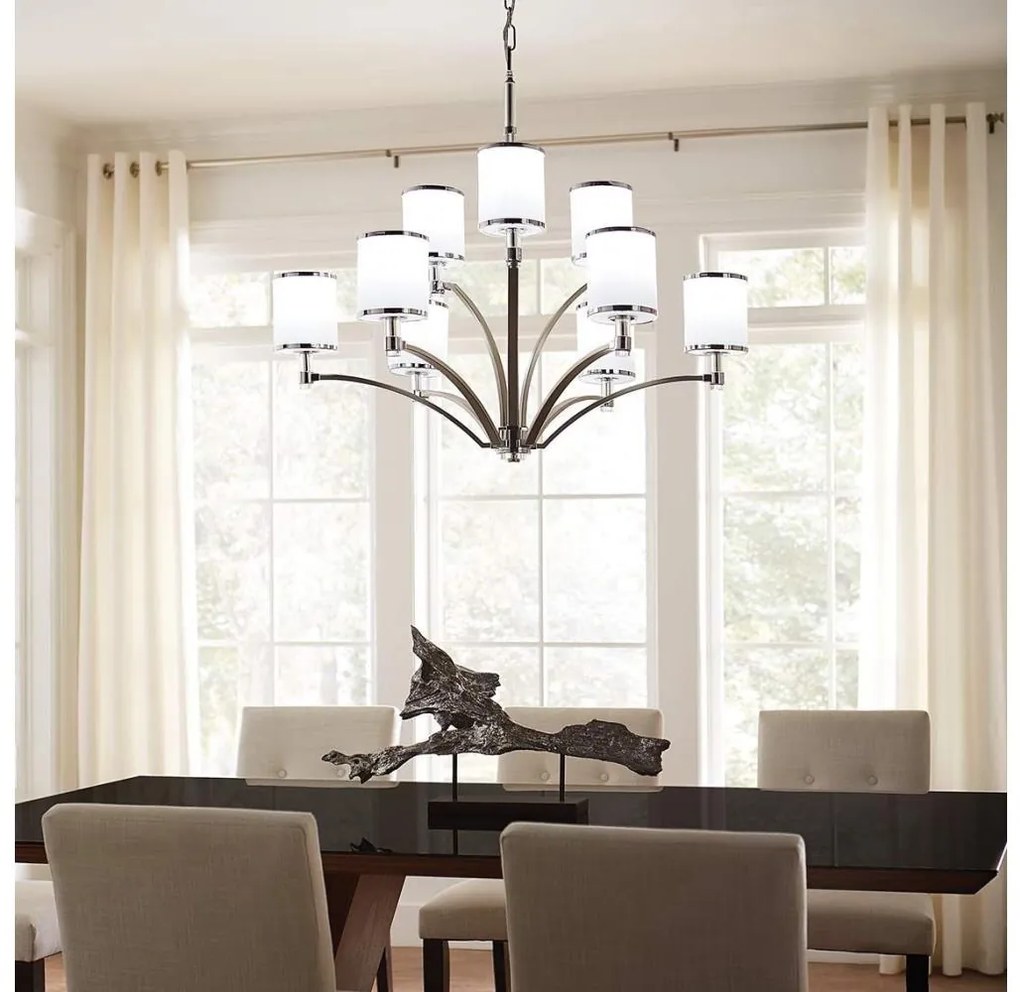 Feiss FE-PROSPECT-PARK9 - Luster na reťazi PROSPECT PARK 9xE27/60W/230V