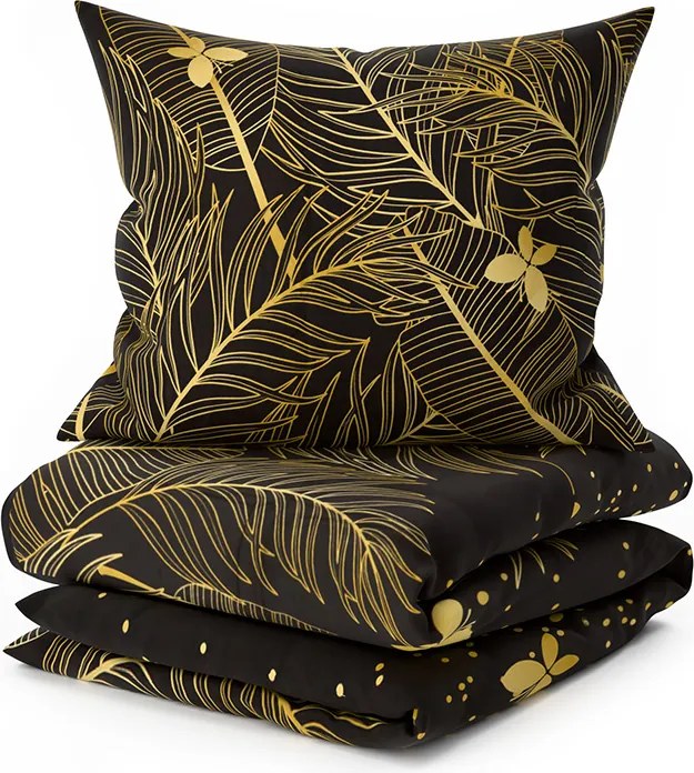 Obliečky z mikrovlákna VISATA čierne Rozmer obliečky: 2 ks 70 x 80 cm | 160 x 200 cm