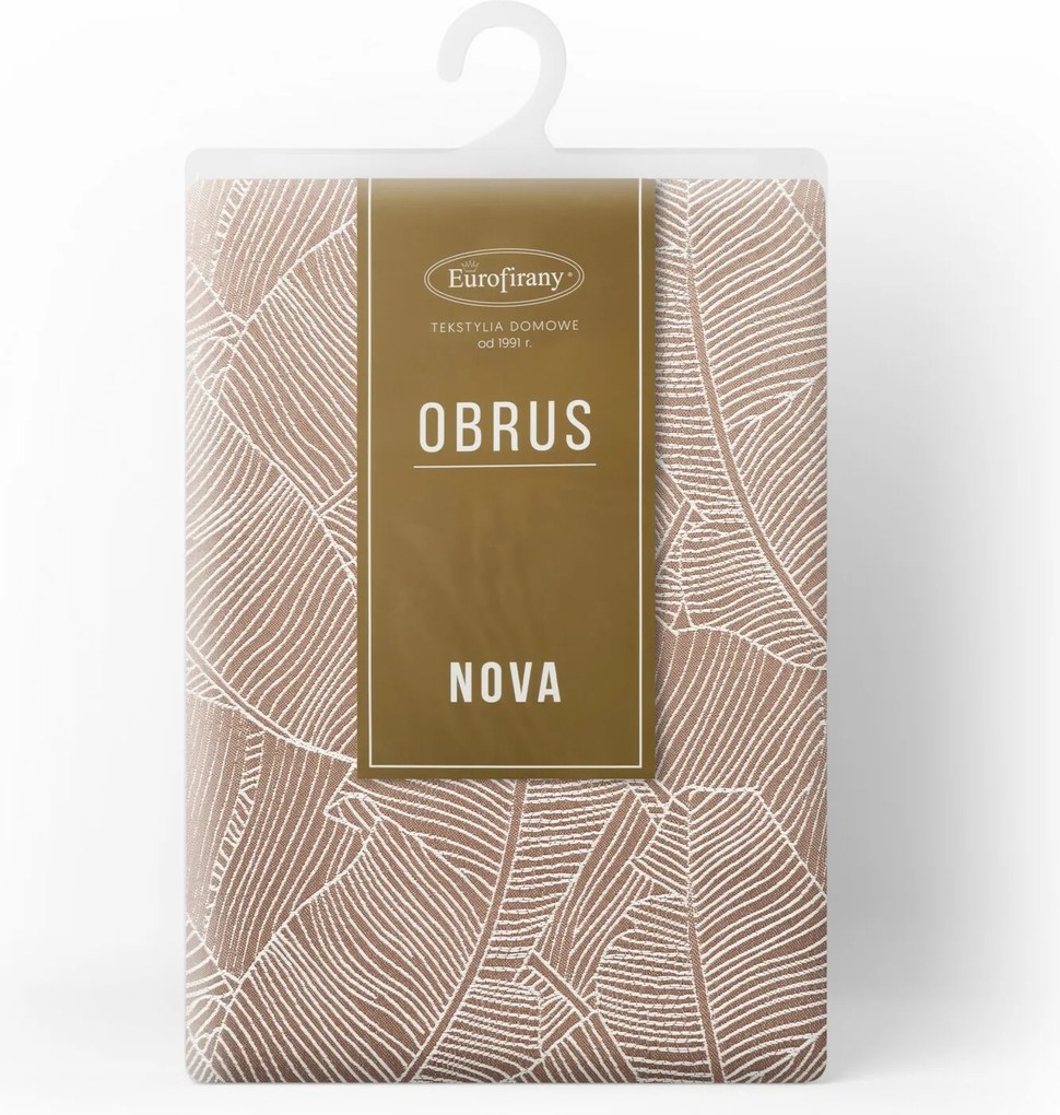 OBRUS ISLA 140X260 CM TMAVOBÉŽOVÝ