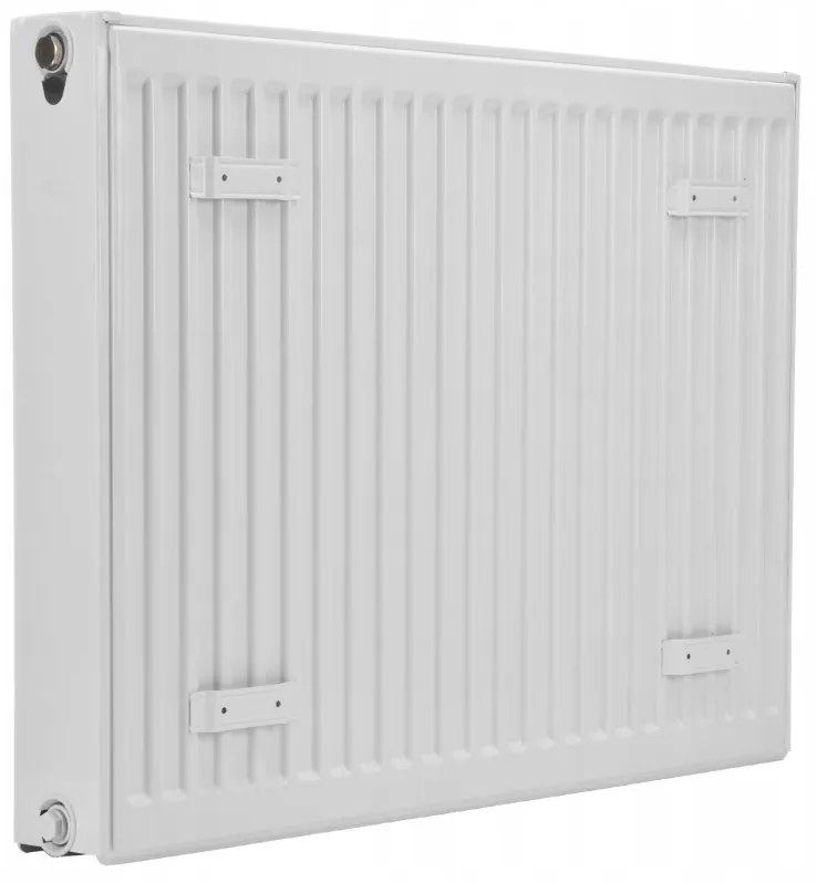 Invena Prov K22, panelový oceľový radiátor 300x600 mm s príslušenstvom 554W a bočným pripojením, biela, INV-UG-91-306-REP