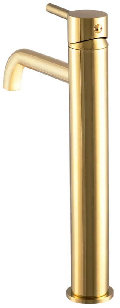 Gamma Roy, vysoká umývadlová batéria h-300, zlatá lesklá, GMA-BRYUW-GD
