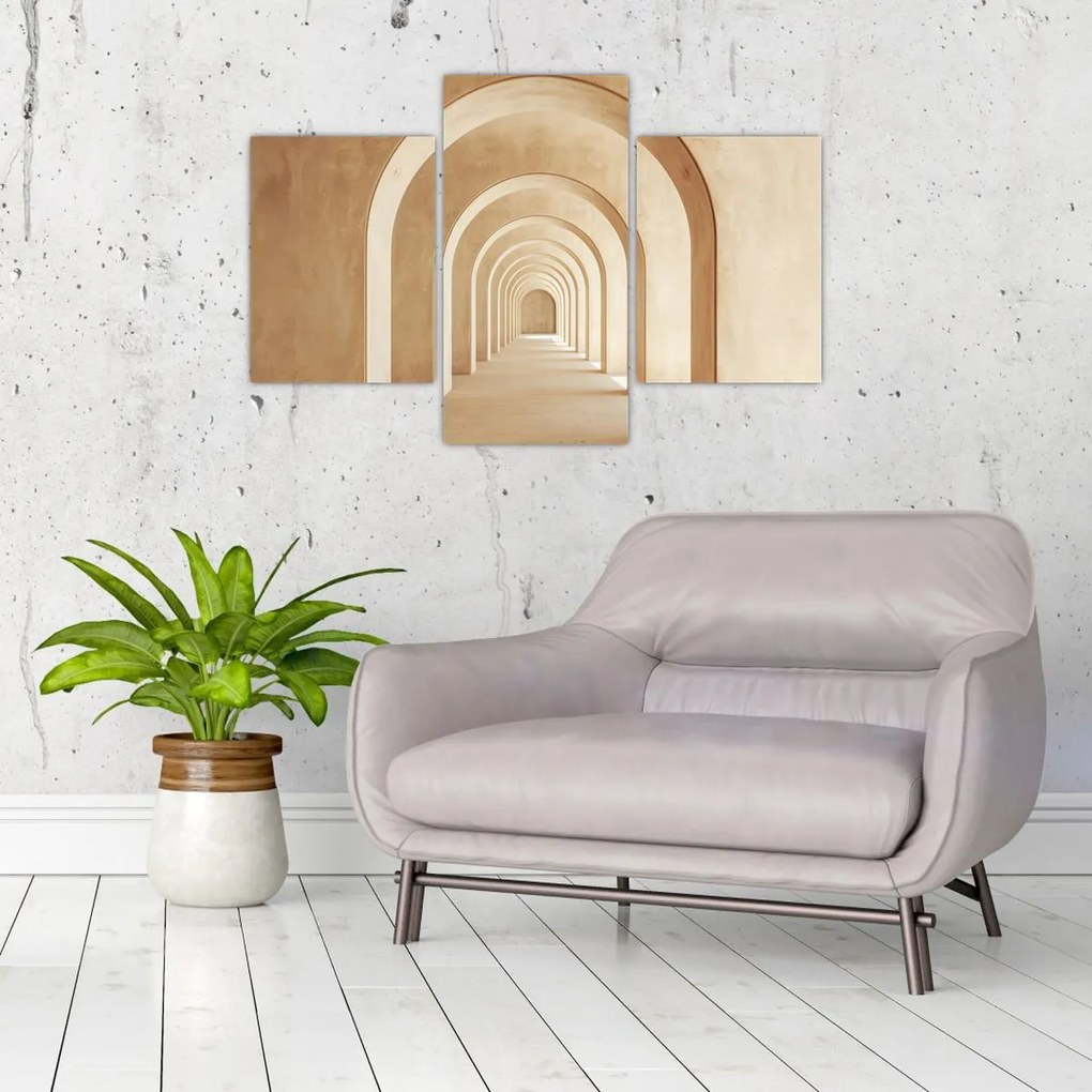 Obraz - Béžový priechod (90x60 cm)
