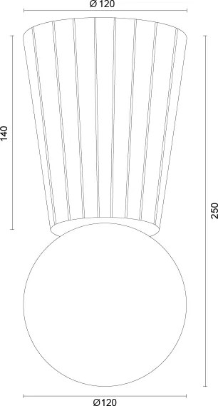 Argon 8973 - Kúpeľňové stropné svietidlo VOLANTE 1xG9/6W/230V IP44 pr. 12 cm béžové