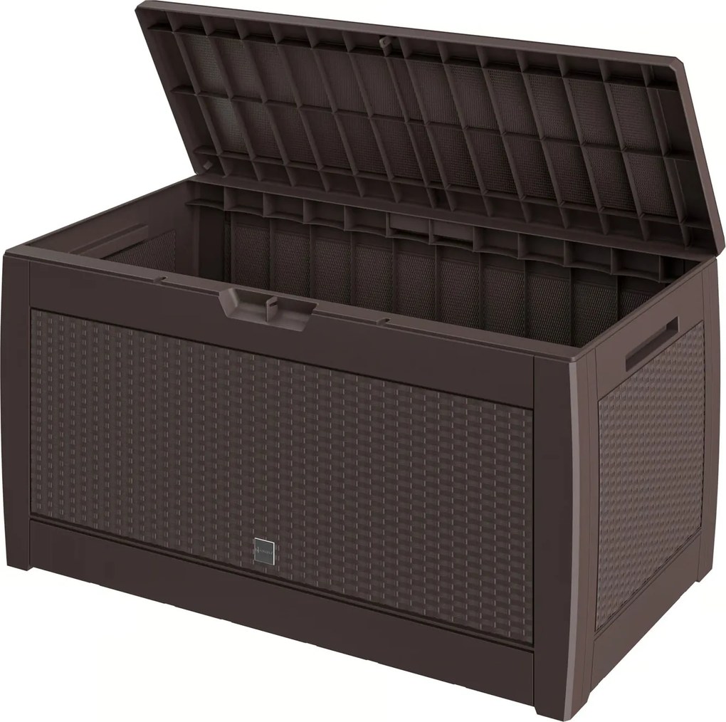 Odkladací box RATO, 310L, 119x48x60cm, hnedá Prosperplast