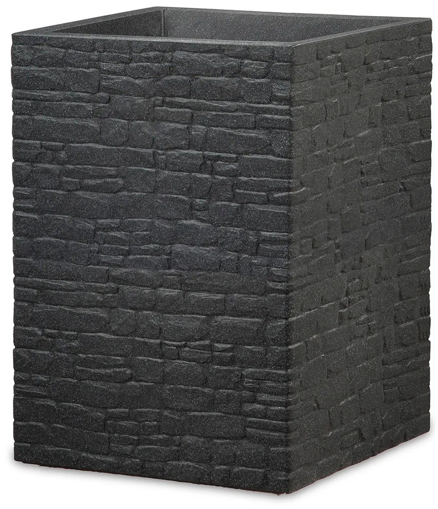 Scheurich Vysoký kvetináč Muretto (kamenistá čierna, výška 54 cm) (100349847)