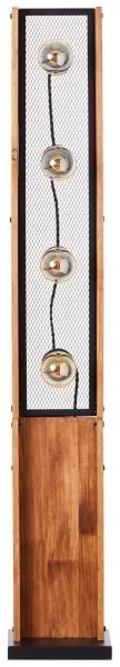 Brilliant - Stojacia lampa CALANDRA 4xE27/42W/230V borovica