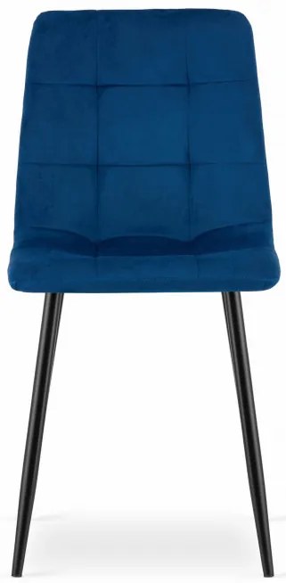 Set troch jedálenských stoličiek KARA granátové (čierne nohy) (3ks)