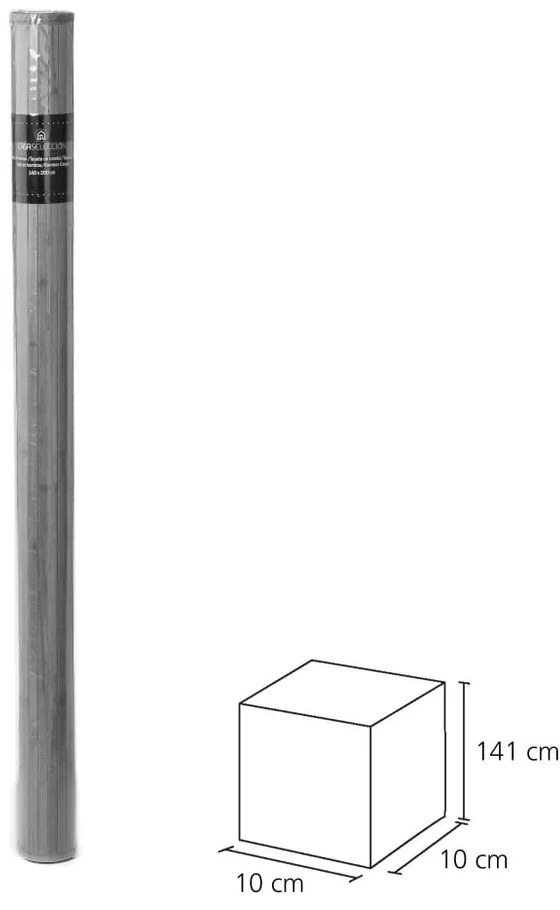 Zelený/sivý bambusový koberec 140x200 cm – Casa Selección