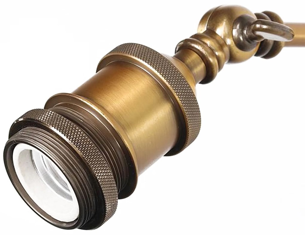 Toolight - nástenná kovová lampa E27 60W Loft APP618-1W, retro zlatá-čierna, OSW-03797