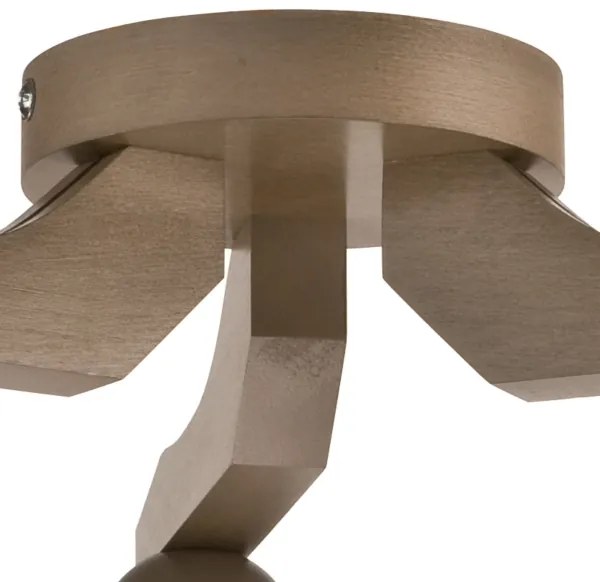 Prisadený luster ADRIANO 3xE27/60W/230V buk