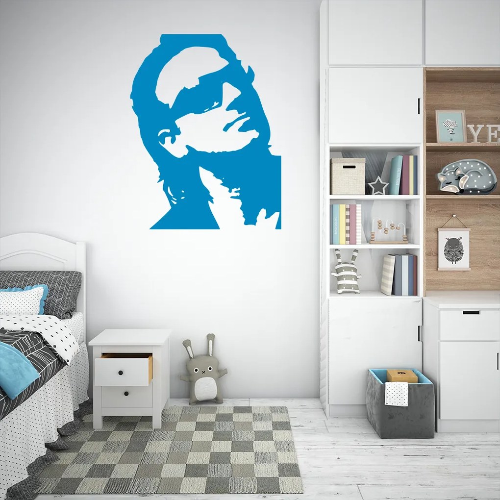 Veselá Stena Samolepka na stenu na stenu Bono Vox (U2) Farba: čierna