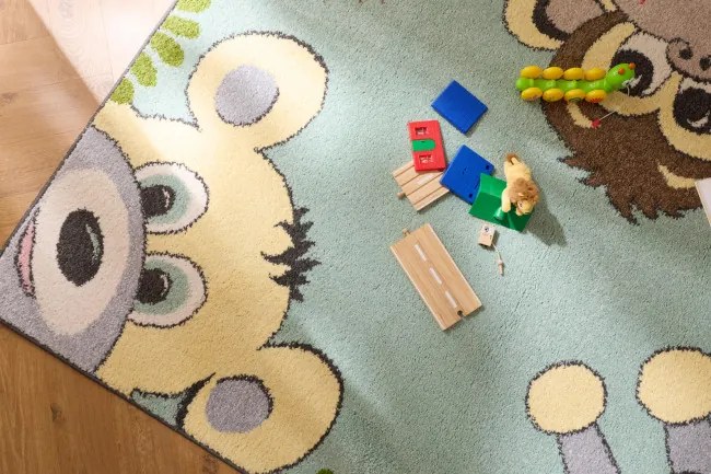 Detský koberec Funky Top Tig mätový