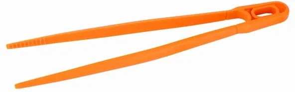 Oranžová silikónová pinzeta na obracanie Orion Baker, dĺžka 30 cm