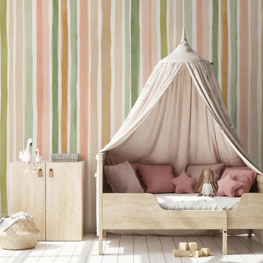 Fototapeta - Pastelové pruhy (147x102 cm)