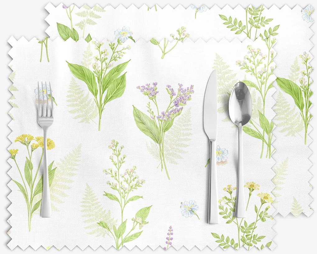 Goldea prestieranie na stôl teflónové - lesné kvety - sada 2ks 30 x 40 cm