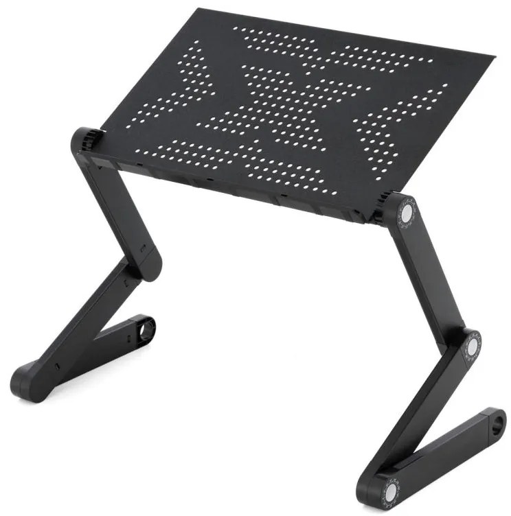 Garthen 71704 Notebookový stôl - 42 x 28 cm, čierny