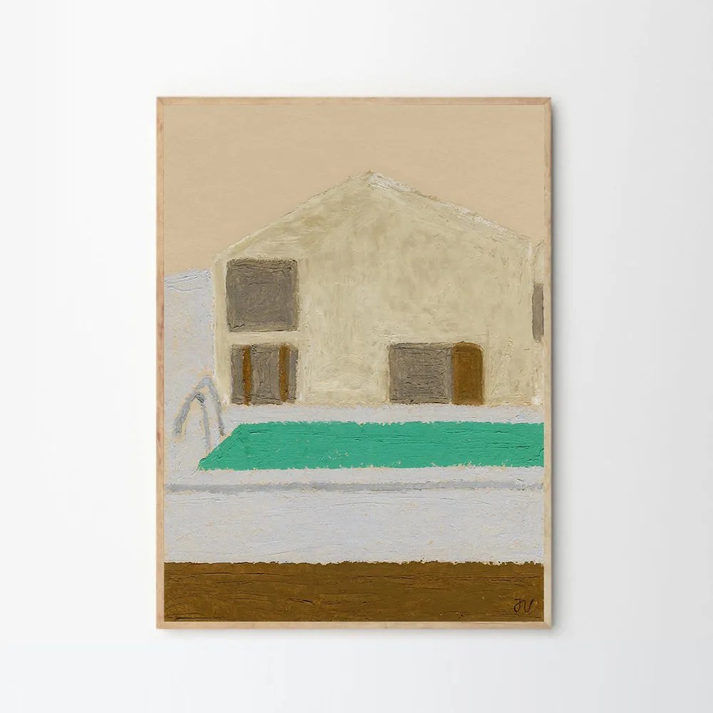 Moikka Plagát Hotel Swimming Pool by Isabelle Vandeplassche 30x40