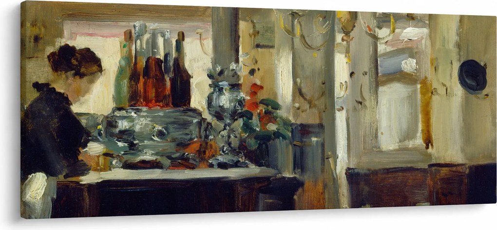 Obraz - Style of Edouard Manet, Bon Bock Cafe, reprodukcia (120x50 cm)