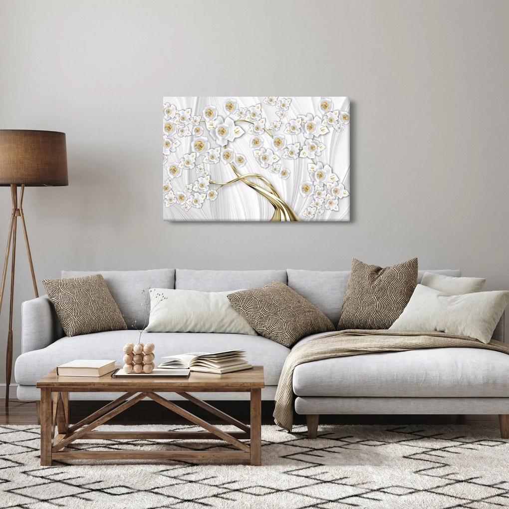 Obraz - Strom so zlatým dekorom (90x60 cm)