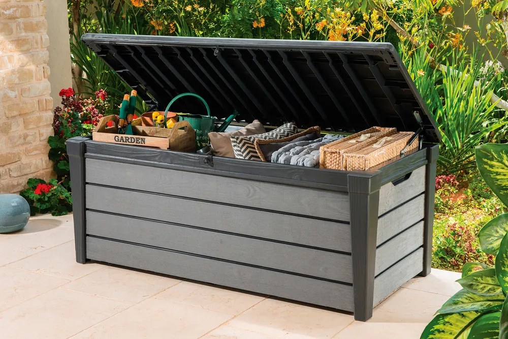 Keter BRUSHWOOD box - 455L - grafit + sivý
