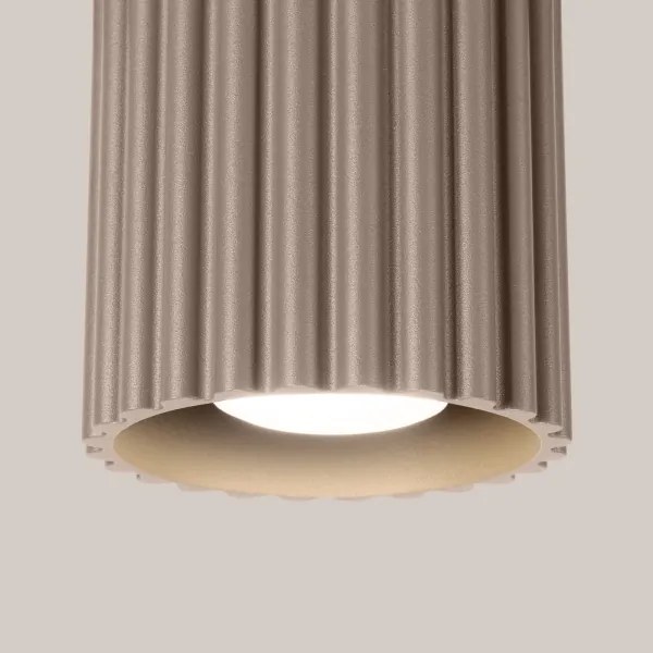 Sollux SL.1814 - Bodové svietidlo AURA 1xGU10/10W/230V 10 cm taupe