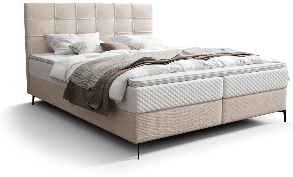 Jednolôžková posteľ 120 cm Infernus Bonell (béžová) (s roštom, s úl. priestorom). Vlastná spoľahlivá doprava až k Vám domov. 1082284