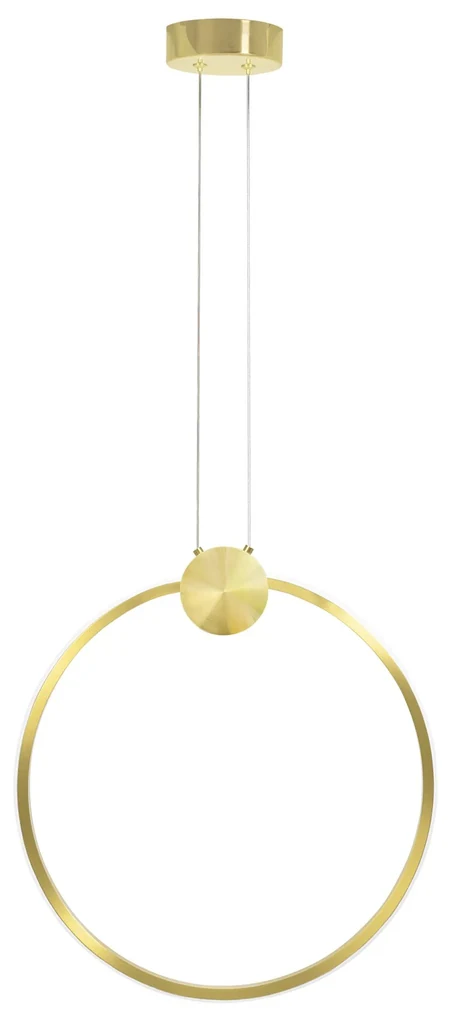 Toolight Toolight, LED stropné svietidlo 50cm 23W 4000K APP1399-CP, zlatá lesklá, OSW-00957