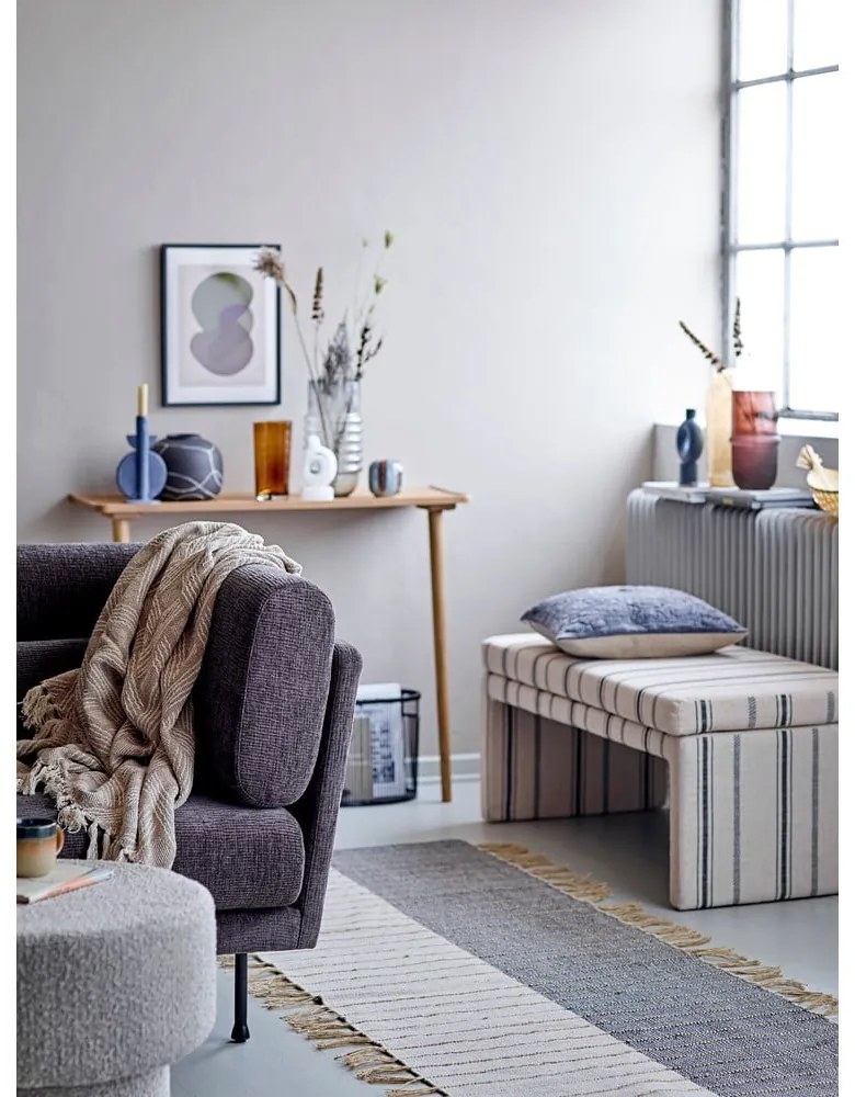 Čierna terakotová váza Bloomingville Niza, výška 16,5 cm